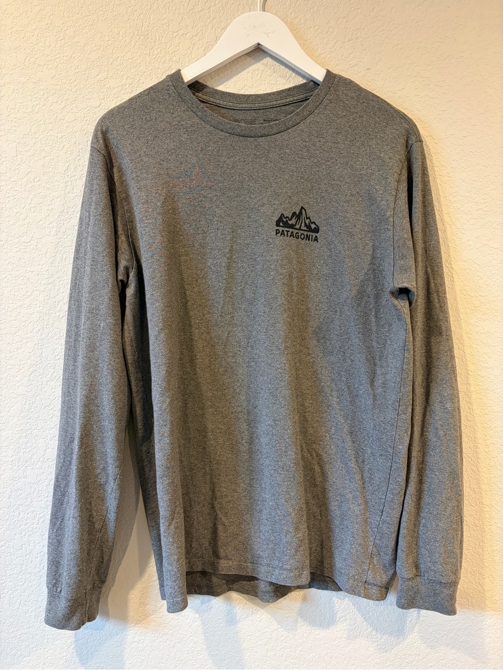 Patagonia Men’s Grey Responsibili-Tee Graphic Long Sleeve - Small